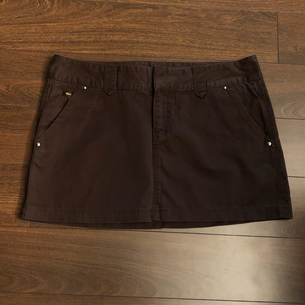 Brown Mini Skirt EUC